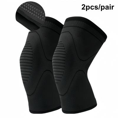 Durable And Safe 1 Pair Fitness Running Cycling Knee Braces Elastic Nylon Knee Brace For Sports Compression Knee Pad Sleeve Basketball Volleyball
