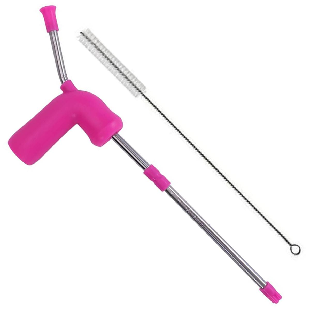 Рождественская вечеринка Питьевая соломинка Пивной бонг Сноркель Пивная воронка с клапаном Диспенсер-бонг для барных игр Прямая трубка-соломинка с щеткой