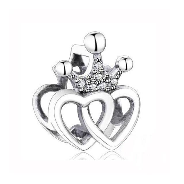 

S925 Стерлингового Серебра Подвески Мама Семья Сердце Любовь Кулон Бусины Подходит Оригинальные Браслеты Змея Цепи Девушка Женщина Ожерелье слоновая кость