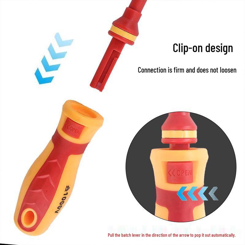 13-Piece Insulated Screwdriver Set with Live Wire Tester for Electricians