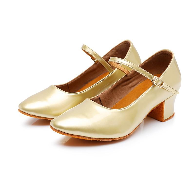 Uyghur Thick-Heeled Dance Shoes – Ethnic Children s Modern Dance Footwear 33