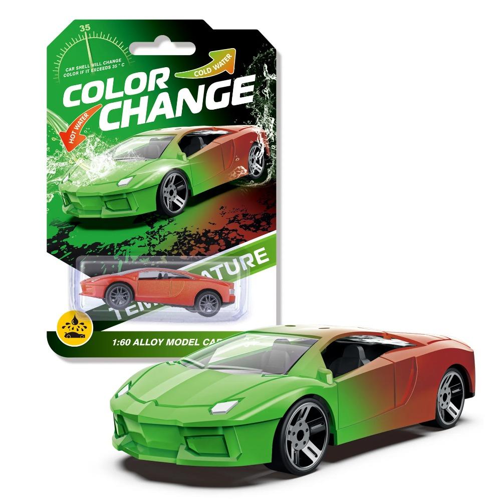 1:64 Color Change Alloy Car Toys for Kids Temperature Sensing Inertial Pull Back Mini Racing Cars Model for Boys Children Gifts