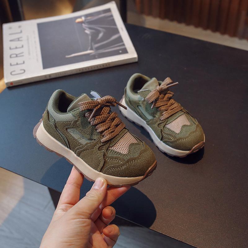 Zapatillas Children Casual Shoe Spring New Mesh Breathable Kid Sneakers for Girl Boy Tennis Shoe Fashion Green Sport Shoe Tenis