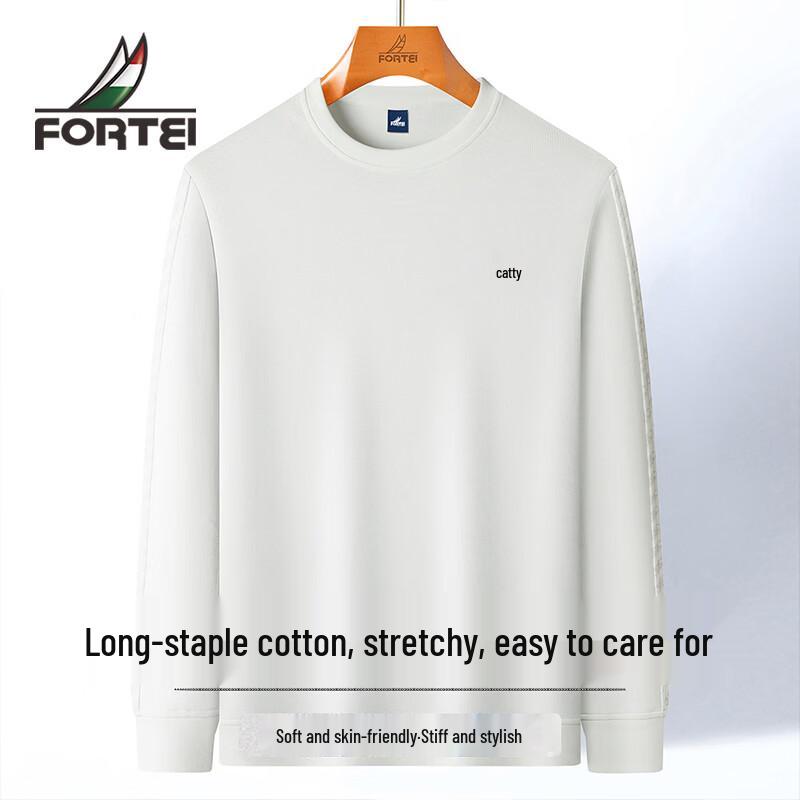 Men s Casual Crew Neck Long-Staple Cotton Long Sleeve Sweatshirt 54