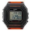 [Casio] STANDARD DIGITAL Casio Standard Digital W-218H-4B2 Watch Men's Women's Cheap Casio Cheap Price Black Black Orange [Parallel Import]