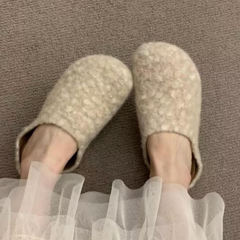 Fashion 2025 New Women Slippers Flats Mules Shoes Suede Casual Fashion Winter Woman Flip Flops Slingback Sneakers Cozy Slides Zapatillas