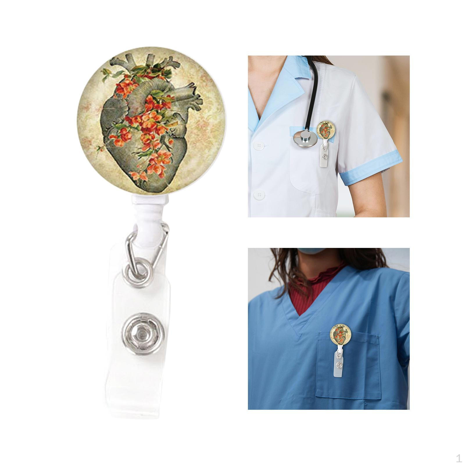 

Катушка для держателя бейджа, выдвижная медсестра с визитной карточкой для удостоверения личности для офиса Style F