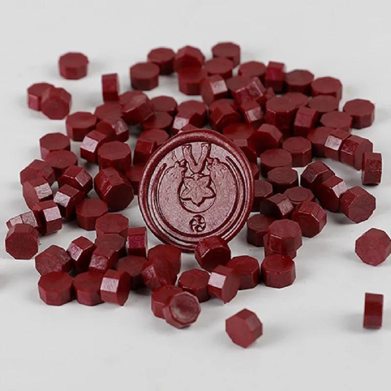 200 Pcs Wax Print Beads Wax Seal for Stamps Wax Lacquer for Seals Retro Sealing Gold Wedding Birthday Lacre for Card Making