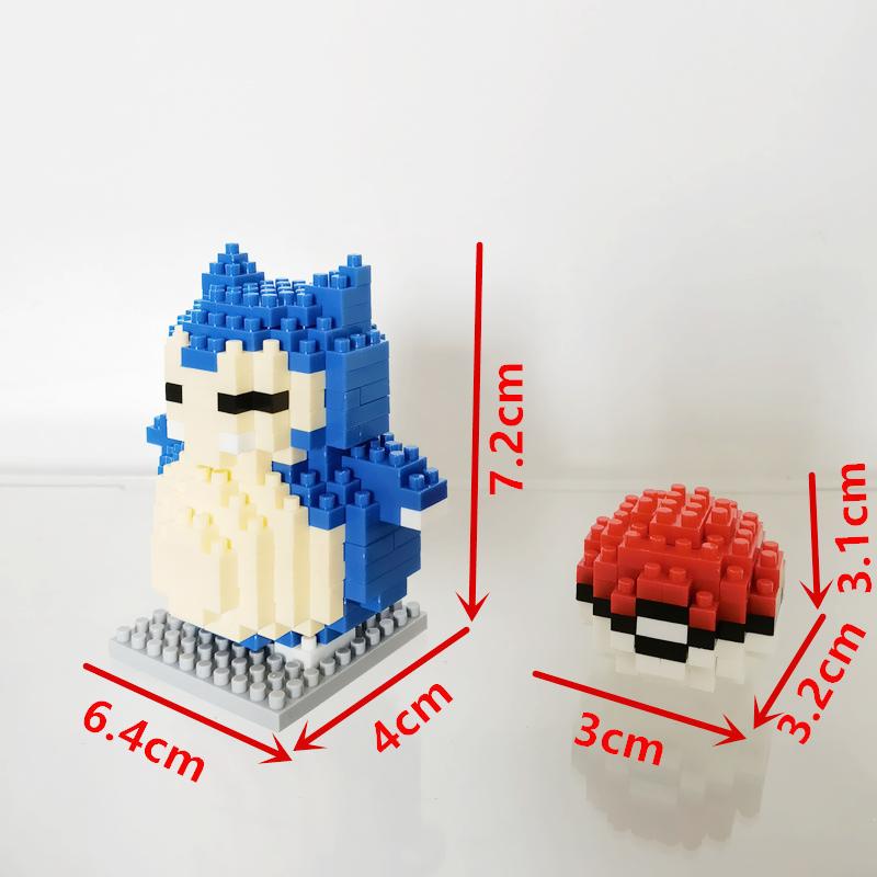 Anime Pokémon Building Blocks Assembly Anime Charizard Doll Blastoise Bulbasaur Gengar Bricks Figures Toy for Kid Gift