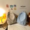School Bag Female Ins Fresh High School Backpack Female Solid Color Girl Travel Backpack Male Wear-resistant Casual Backpack