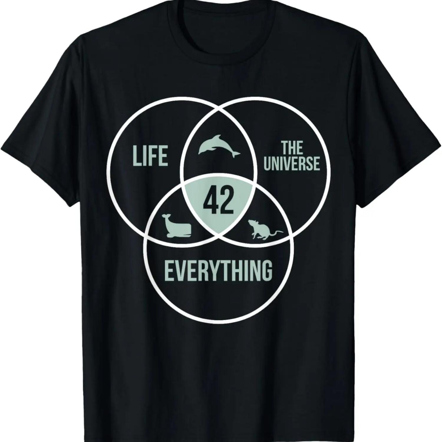 

Life The Universe And Everything 42 Answer To Life T-Shirt XXXXXL чорний