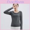 Classic Cotton Blend Women Ladies Long Sleeve Plain T-shirt With Timeless Appeal