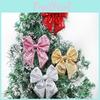 Beautifully Crafted Iridescent Sequined Bow Perfect For Holiday Party And Event Dcor