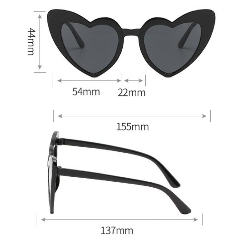 20pcs Heart-Shaped Fashion Glasses Perfect for Weddings Birthdays Honeymoon Graduation Gifts and Special Occasions