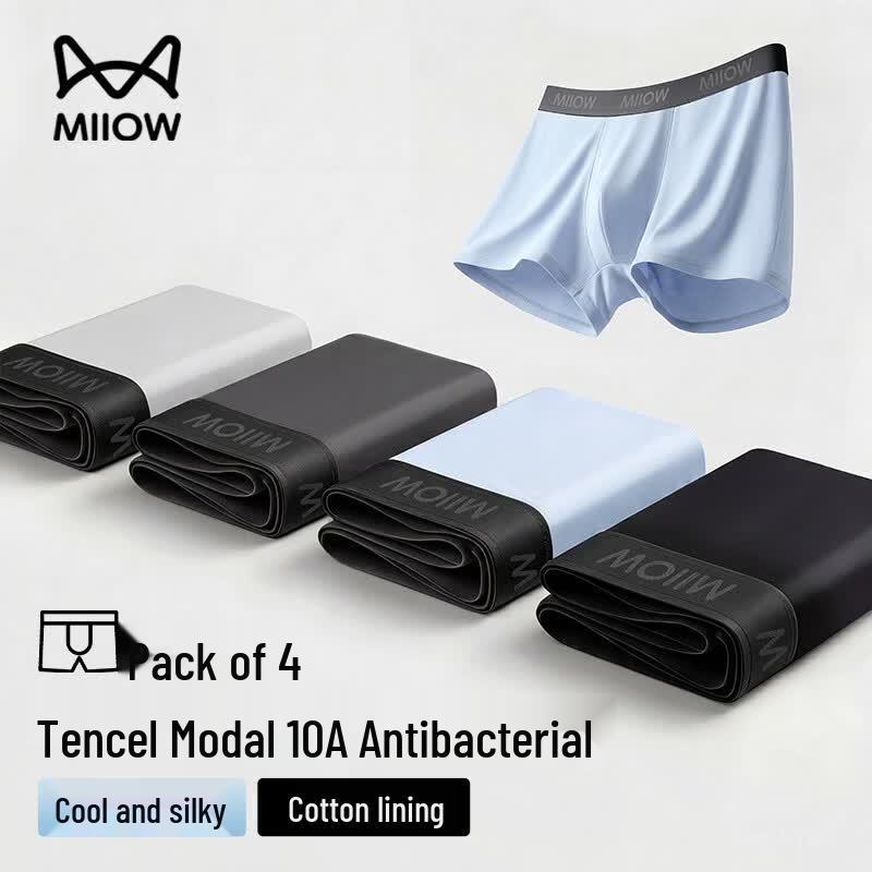 Miiow Men s Tencel Modal Antibacterial Boxer Briefs XL