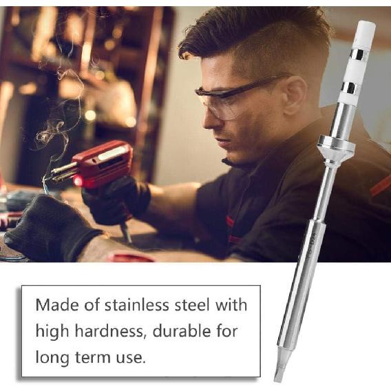 1Pcs Mini Stainless Steel Soldering Iron Tips Replacement for TS100 and Pinecil Soldering Iron (TS-D24)