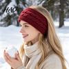 Warm Ear Protection for Winter Headbands Women, Thickened Knitted Warmers, Cold Warmer Headband Weather Fleece Lined Hairband Outdoor Running