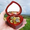 Sinzyo Heart-Shaped Music Box. Perfect for anniversaries, birthdays, celebrations, and gifts for girls! It also makes a great room decoration. (Wine R