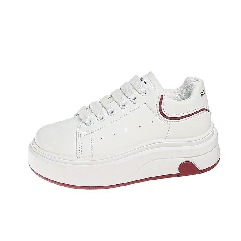 Trend animation story love little white shoes women spring 2025 new thick-soled versatile sports and leisure board shoes women