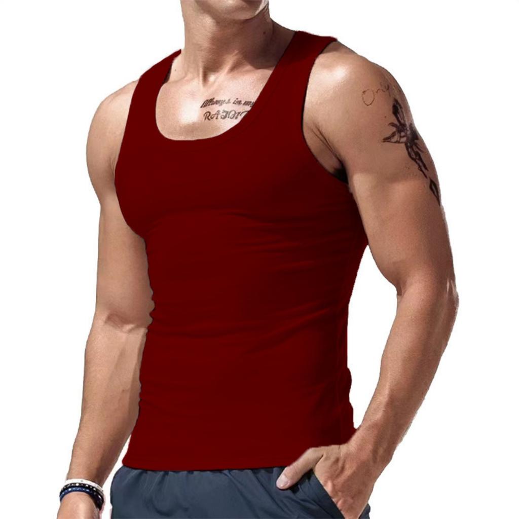 New Men's Summer Sports Casual Base Sleeveless Vest