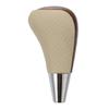 uxcell Auto Gear Stick Shift Knob Wood Knob for Car Leather Toyota Compatible RAV4