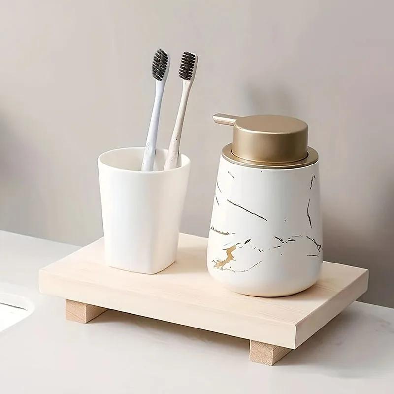 Wooden Storage Rack, Tray Base, Bathroom Decoration, Wooden Vanity, Hand Soap Scented Candle Storage Rack, Tray