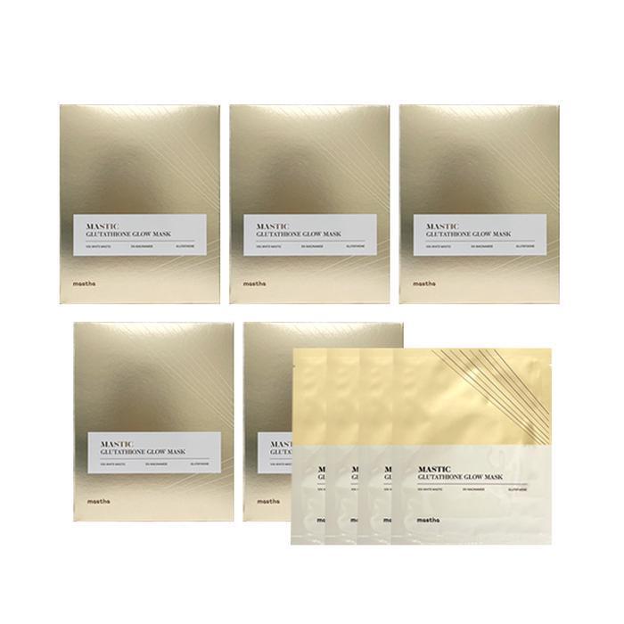 

Mastina Mastic Ampoule Mask Pack Glutathione Glow 5 Boxes (38656680) 5 boxes of mask packs