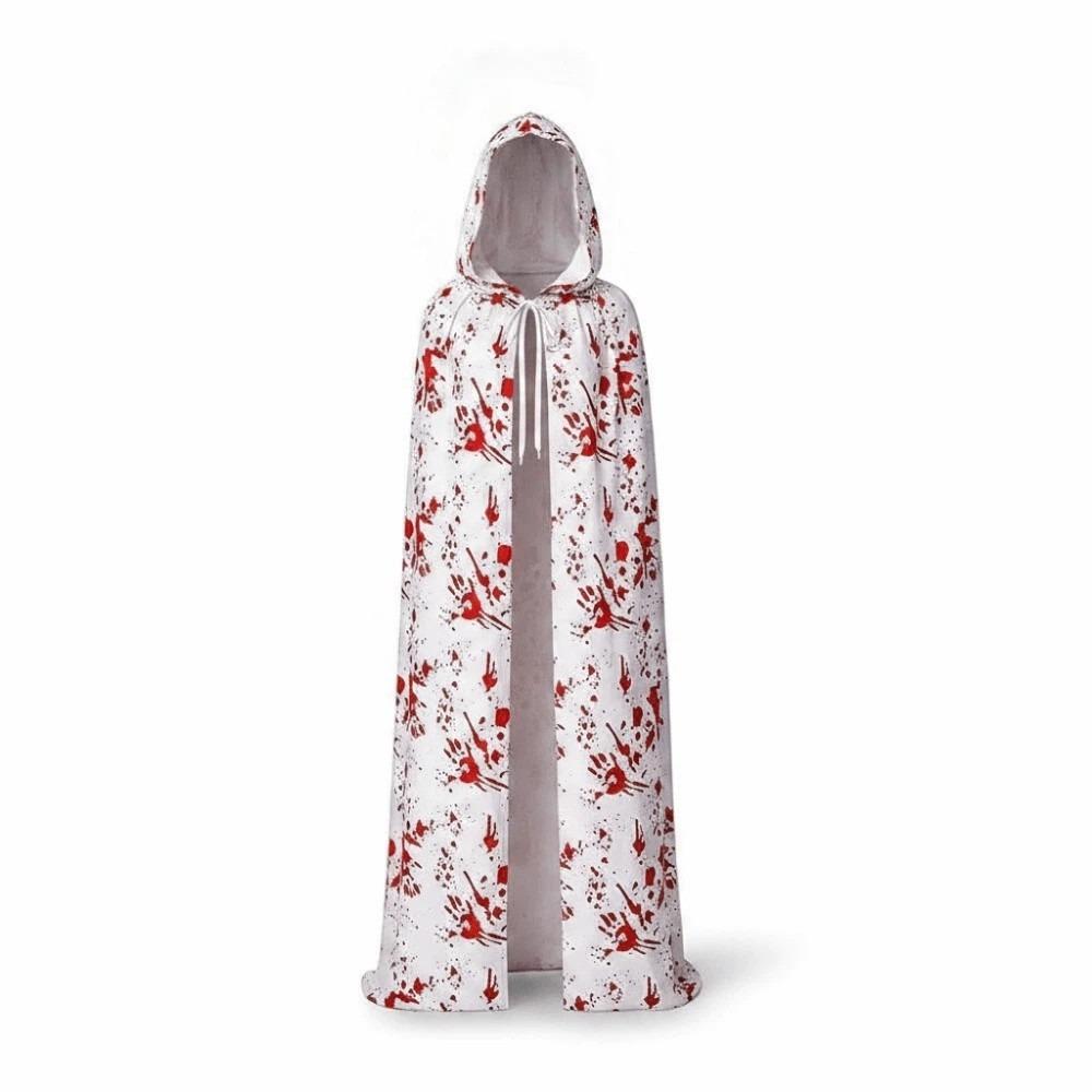 Stretchy Halloween Bloody Cloak Breathable Bloody Nurse Apron Haunted House