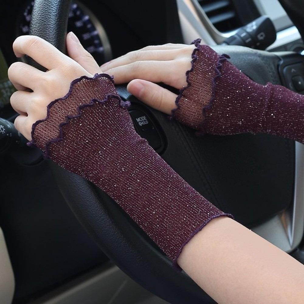 Lace Wrist Cuffs Ruffled Floral Bracelet New Hand Sleeve Women