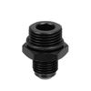 uxcell AN6-M18*1.5 Cooler Fittings, Male Metric Threaded Fittings, Adapter, Straight Hose End, Aluminum Alloy, Fitting Adapter, For Cars, Black