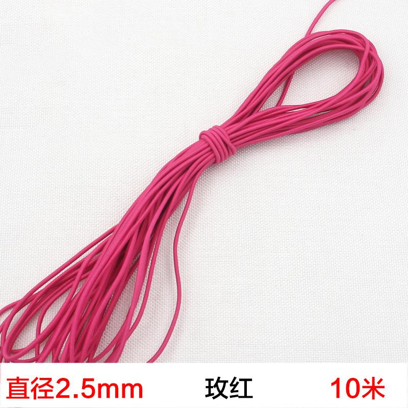 Red And White Old-Fashioned Traditional Round Elastic Band, Super Durable Classic Elastic Rubber Band, Skipping Rope Rubber Band Accessories Batch