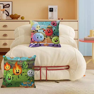 Battle for Dream Island Oreiller Oreiller Anime Oreiller de Tête de Lit de Canapé Housse de Coussin Housse de Coussin 45x45 cm Mode