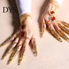 Finger Bracelet Golden 5 Long Nails Ethnic Belly Girls Dance Props Indian Thai Female Bangle Stage Performance Women
