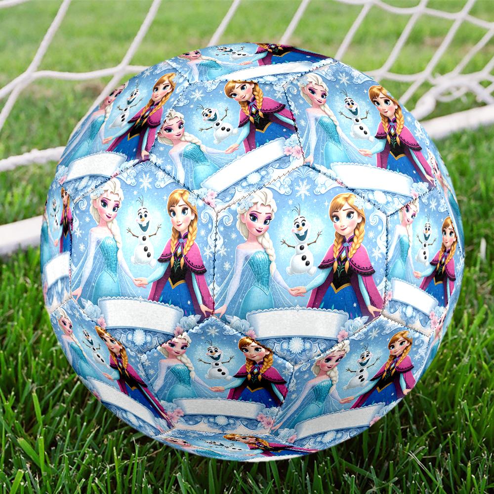 Elsa Theme Size 5 Soccer Ball, Suitable for Both Indoor and Outdoor Matches, a Gift Suitable for Everyone.