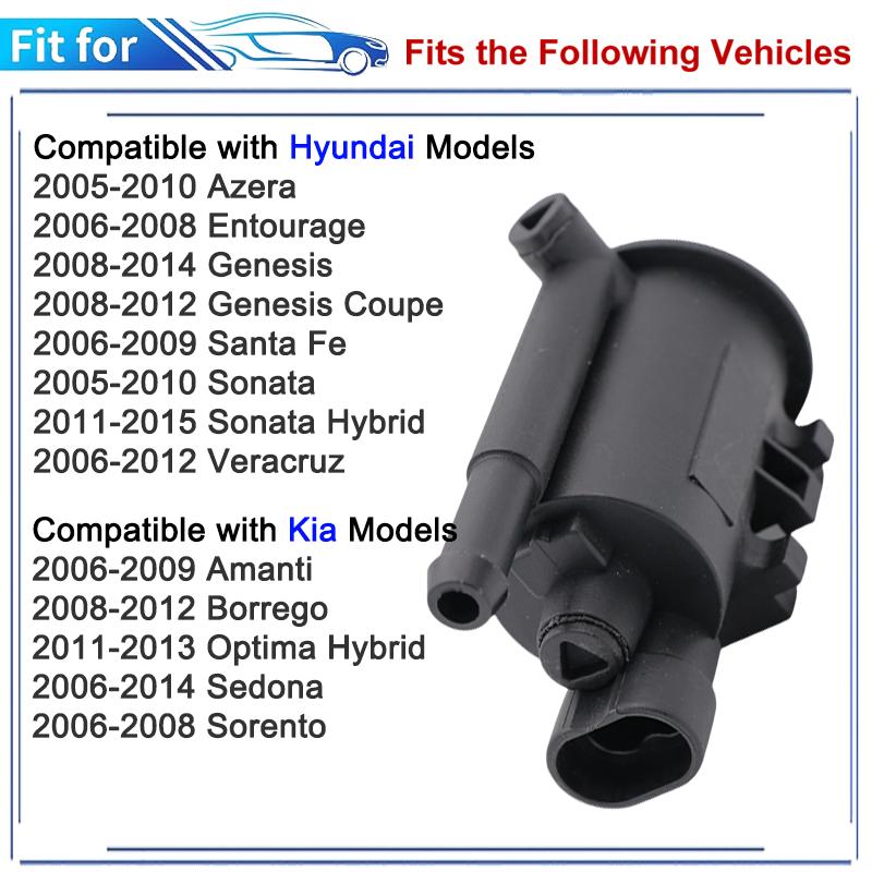 Vapor Canister Purge Control Valve 28910-100 for Hyundai Santa Fe Sonata Kia Amanti Sedona Sorento 911-487 911487 28910100