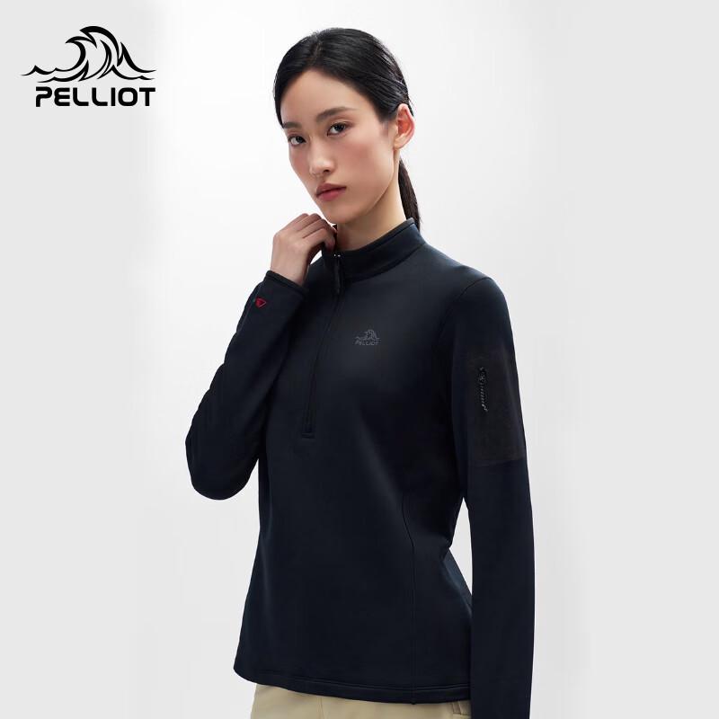 Pelliot Women s Outdoor Quick-Dry Stand-Collar Long-Sleeve Sports T-Shirt 2XL