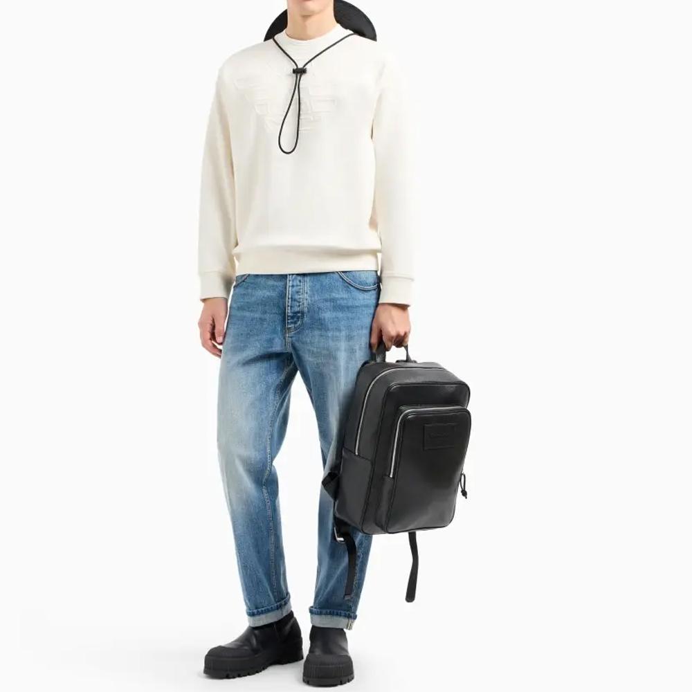 EMPORIO ARMANI Eagle embossed Sweatshirt 3D1MDX-1JHSZ-0962