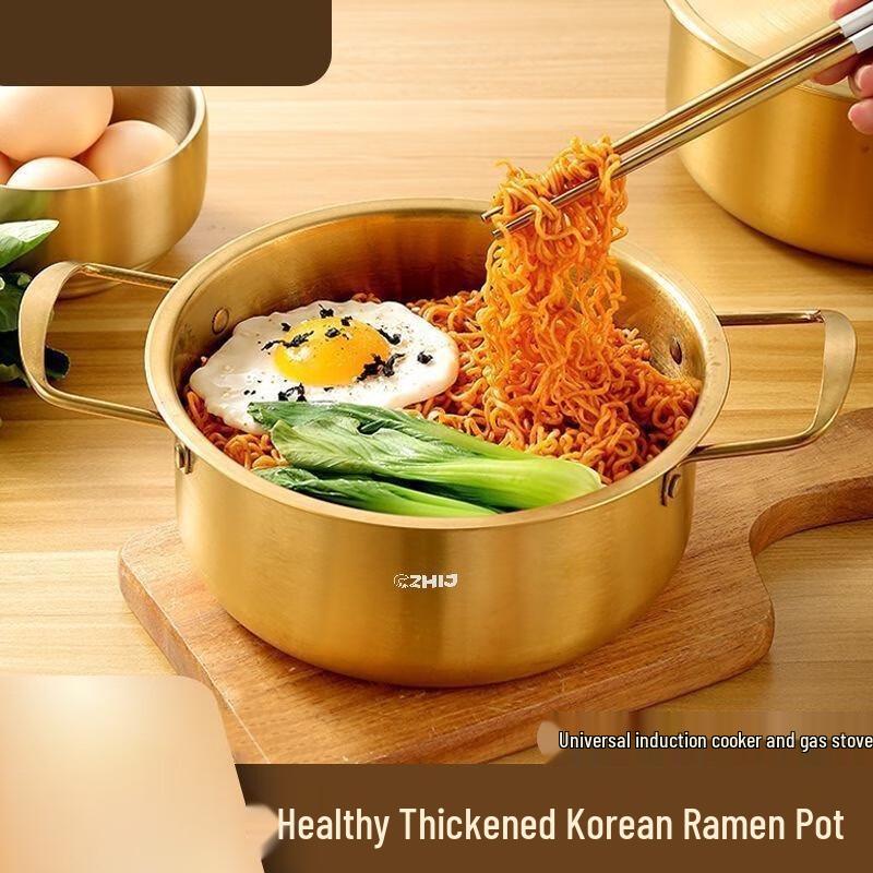 Korean Style Stainless Steel Instant Noodle Pot