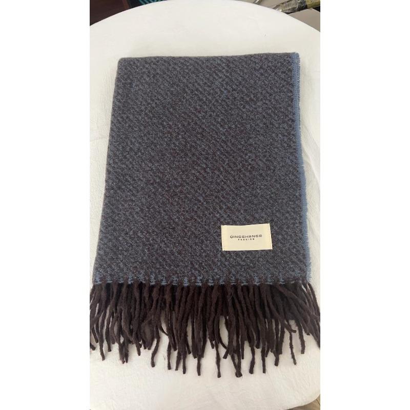 New Warm Thickened Scarf for Women  Autumn and Winter Casual Scarf for Men Korean Style Imitation Cashmere  Versatile Korean Style Shawl