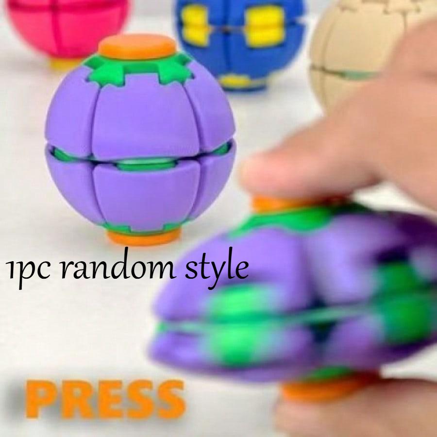 Multifunctioneel Pop Push Draai Fidget Bal Speelgoed Draaitol Vinger Spinner Puzzel Kubus Bal Stressverlichting Sensorisch Speelgoed Voor Volwassene purple