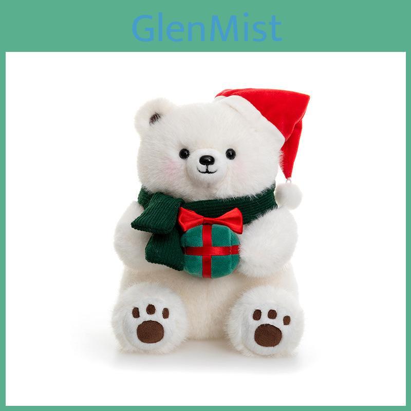 Christmas Plush Bear Snowman Soft Toy With Pp Cotton Filling For Holiday Gift
