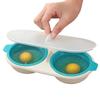 Food Grade Microwave Egg Poacher Heat Resistent with Lid Microwave Egg Steamer Quick Heating Non Stick Hot Spring Egg Mold