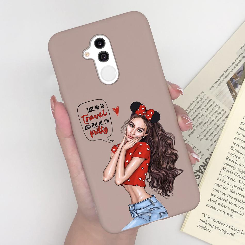 Case For Huawei Mate 20 Lite Cute Astronaut Soft Matte Silicone Bumper For Huawei Mate 20lite Phone Back Cover Coque Bumper Capa