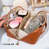 PU Large-Capacity Waterproof Travel Cosmetic Bag for Women