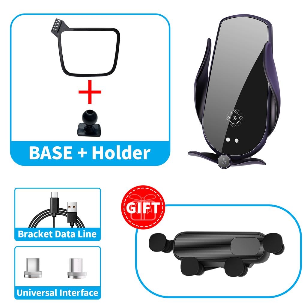 for Chevrolet Malibu 2016~ Car Phone Holder Screen Fixed Navigation Bracket Base Wireless Charging