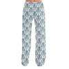 Damen Pyjamahose Nachtwäsche Lässige Hose mit Kordelzug und elastischer Taille Bequeme gerade lockere Yogahose