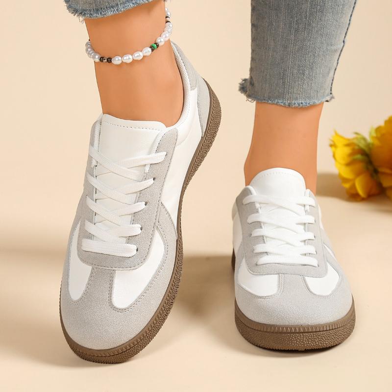 Sommer neue flache Schuhe für Damen, modische Schnür-Vulkanisierte Schuhe, bequeme tägliche Freizeitschuhe