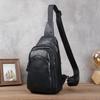 Men's Chest Bag Genuine Leather Crossbody Large Capacity Top Layer Cowhide Fashionable Sports Single Shoulder