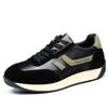 Spring New Breathable Thick Baseplate Shoes Men's Trendy Shoes Men's Shoes Genuine Leather Men's Trendy Brand Sports and Leisure Shoes
