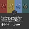LAMY Harry Potter Set Special Edition Fountain Pen with House Engraving Steel Medium Size Lightweight Aluminum Body Includes LAMY T10 Blue Cartridge